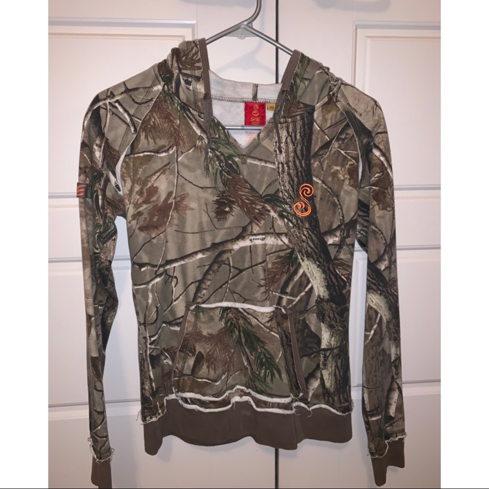 SHE camo hoodie